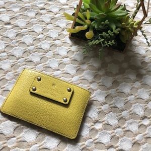 ♠️ Kate Spade Yellow Card Case
